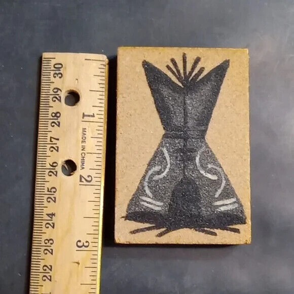 Southwestern wood refrigerator magnet * - Picture 3 of 3